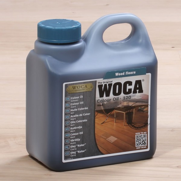 Woca Colouröl tiefschwarz 1 l