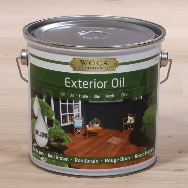 Woca Exterioröl - Terrassenöl rotbraun 2,5 l