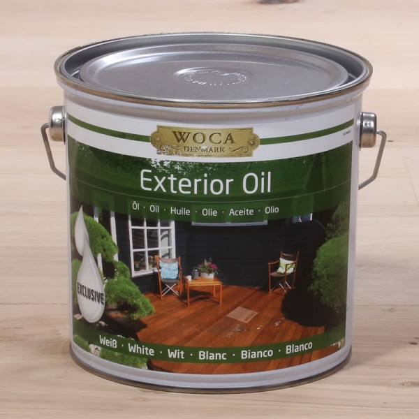 Woca Exterioröl - Terrassenöl weiß 2,5 l