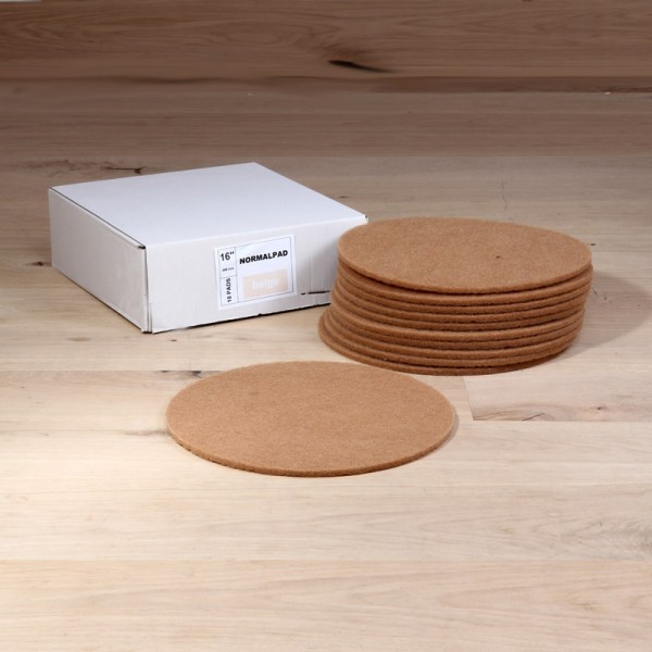 Polierpads, 13 Zoll, normale Ausführung, beige, 10 Stück