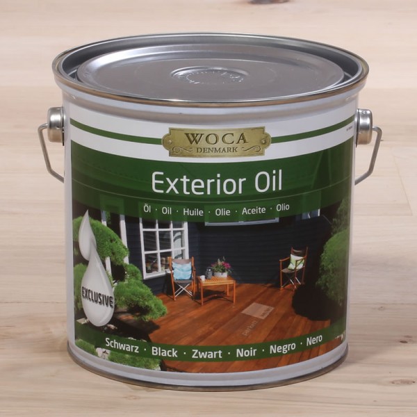 Woca Exterioröl - Terrassenöl schwarz 2,5 l